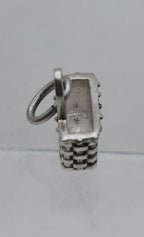 Vintage Sterling Silver Woven Basket Charm