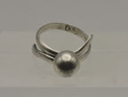 Vintage Handmade Sterling Silver Bypass Adjustable Ring
