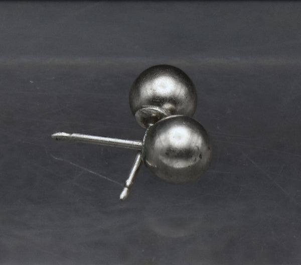Vintage Sterling Silver Ball Stud Earrings