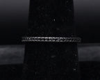 Sterling Silver Black Cubic Zirconia Eternity Band - Size 7