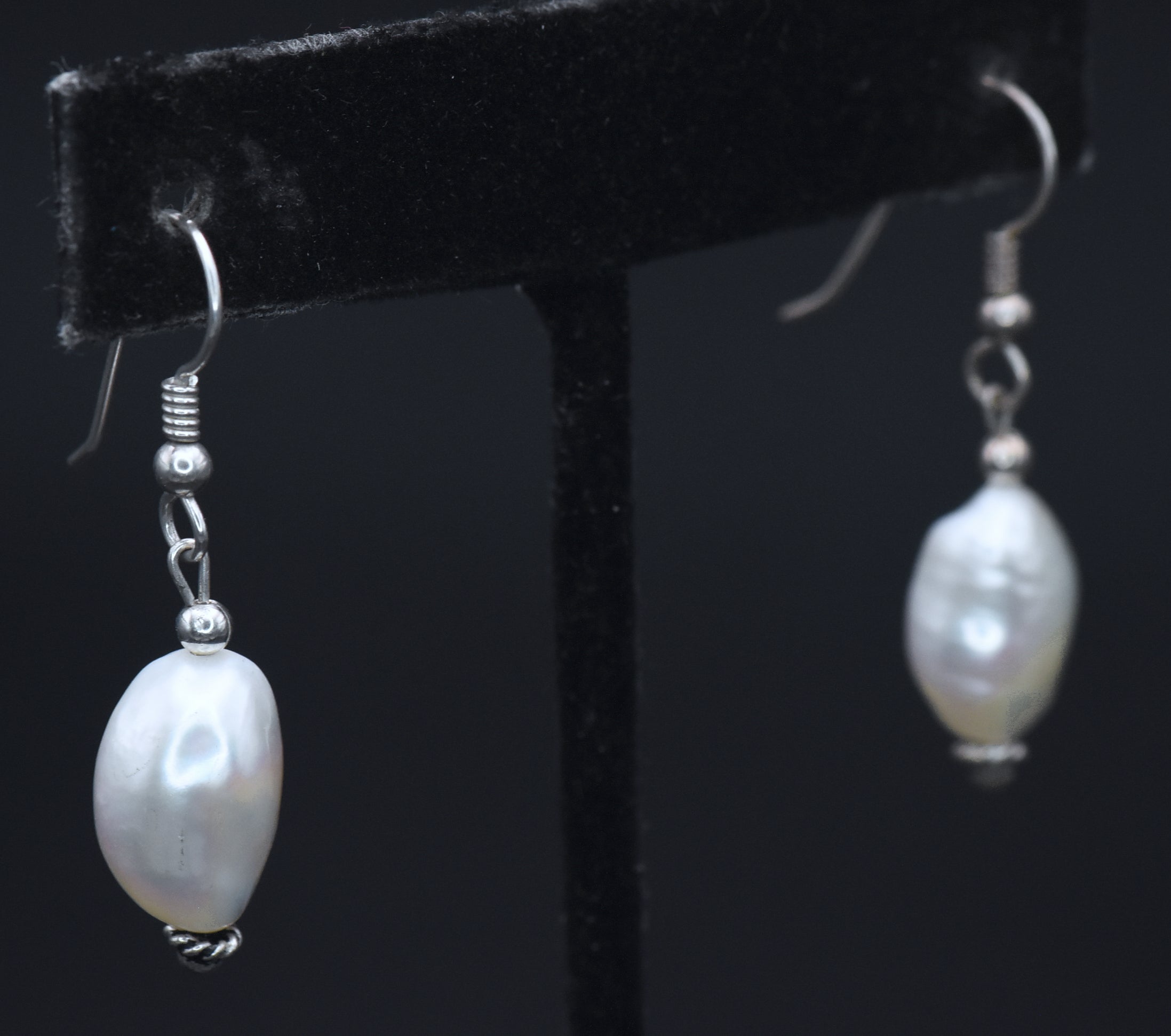 Vintage Baroque Pearl Earrings