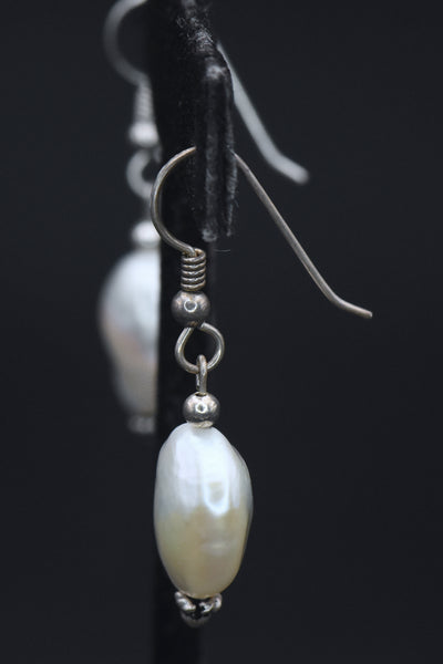 Vintage Baroque Pearl Earrings