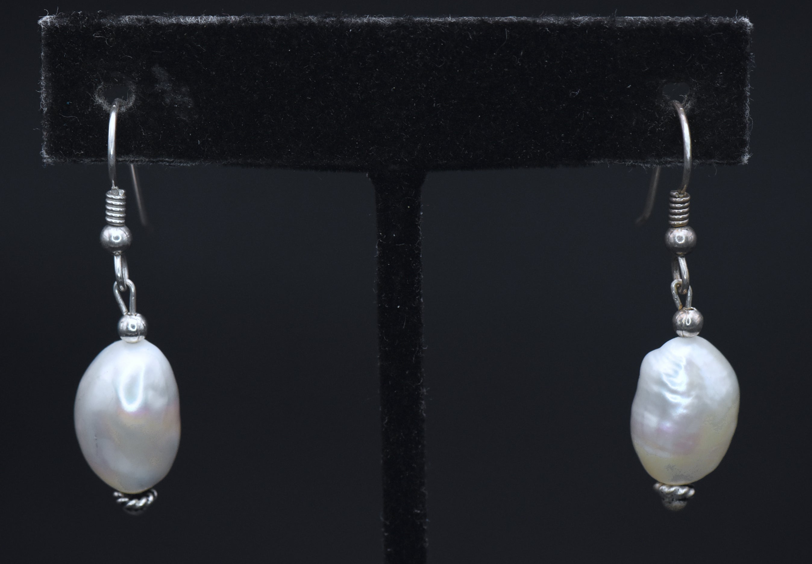 Vintage Baroque Pearl Earrings