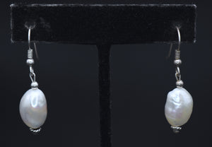 Vintage Baroque Pearl Earrings