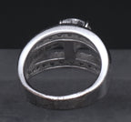 Stunning Sterling Silver Cubic Zirconia Ring - Size 6.25