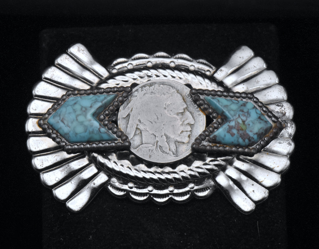 Vintage Indian Head Nickel Brooch