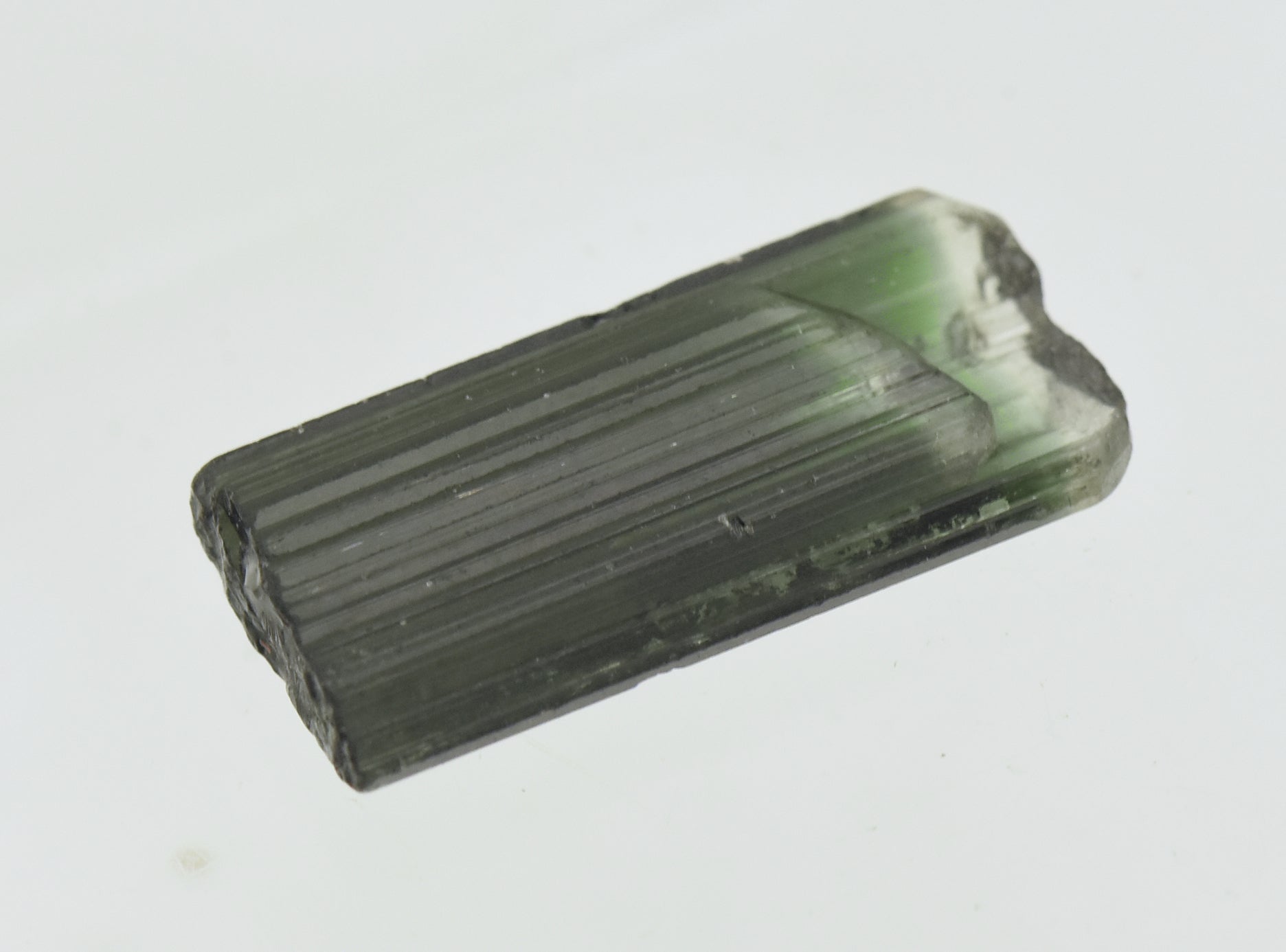 Stunning Color Zoned Flat Twin Tourmaline Crystal Specimen - Afghanistan