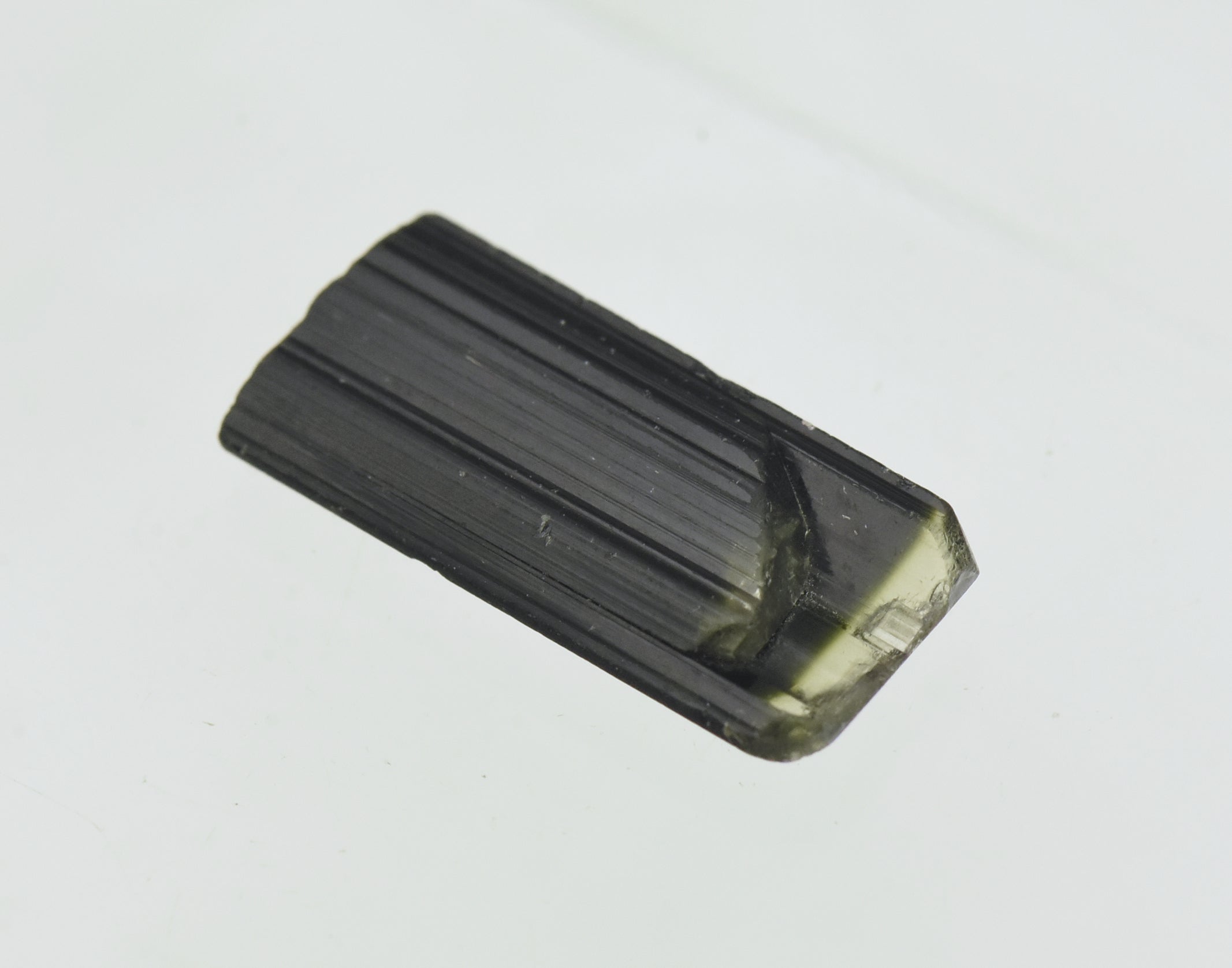 Stunning Color Zoned Flat Twin Tourmaline Crystal Specimen - Afghanistan