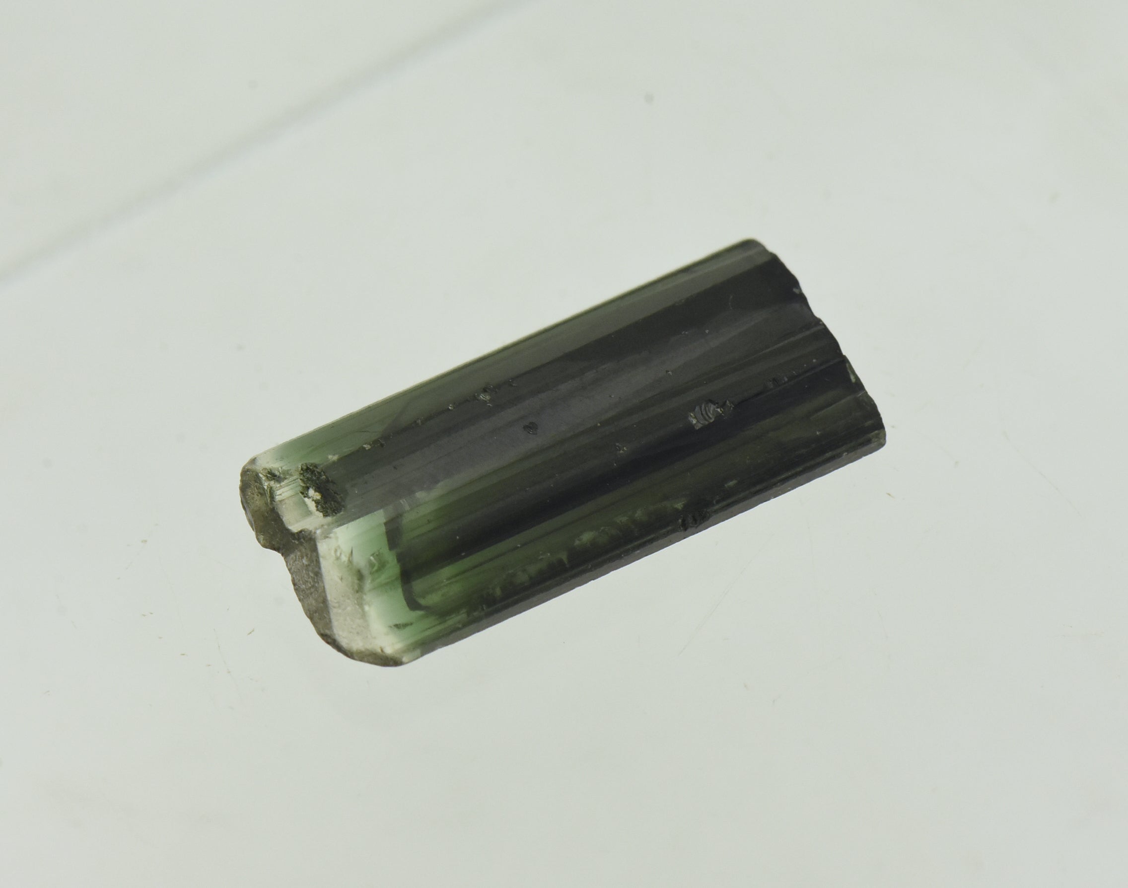 Stunning Color Zoned Flat Twin Tourmaline Crystal Specimen - Afghanistan