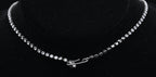 Vintage Silver Tone Rhinestone Bib Necklace - 16.25"