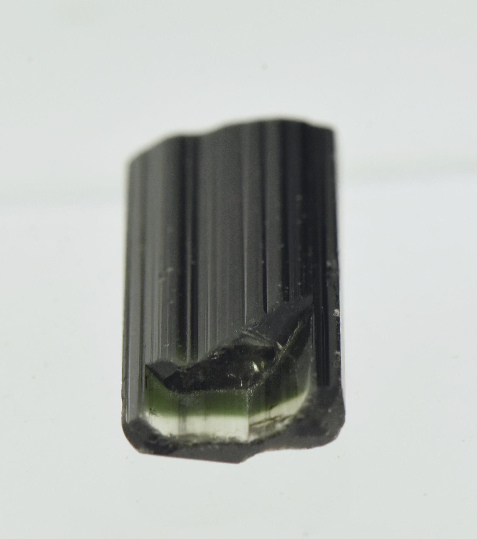 Stunning Color Zoned Flat Twin Tourmaline Crystal Specimen - Afghanistan