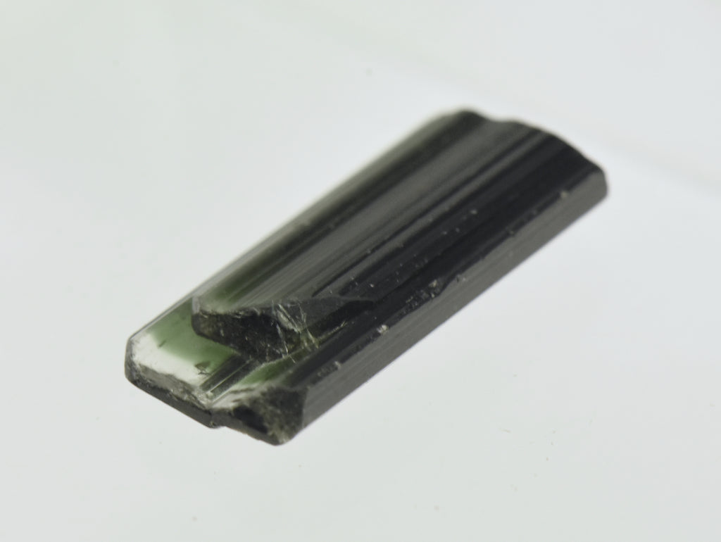 Stunning Color Zoned Flat Twin Tourmaline Crystal Specimen - Afghanistan