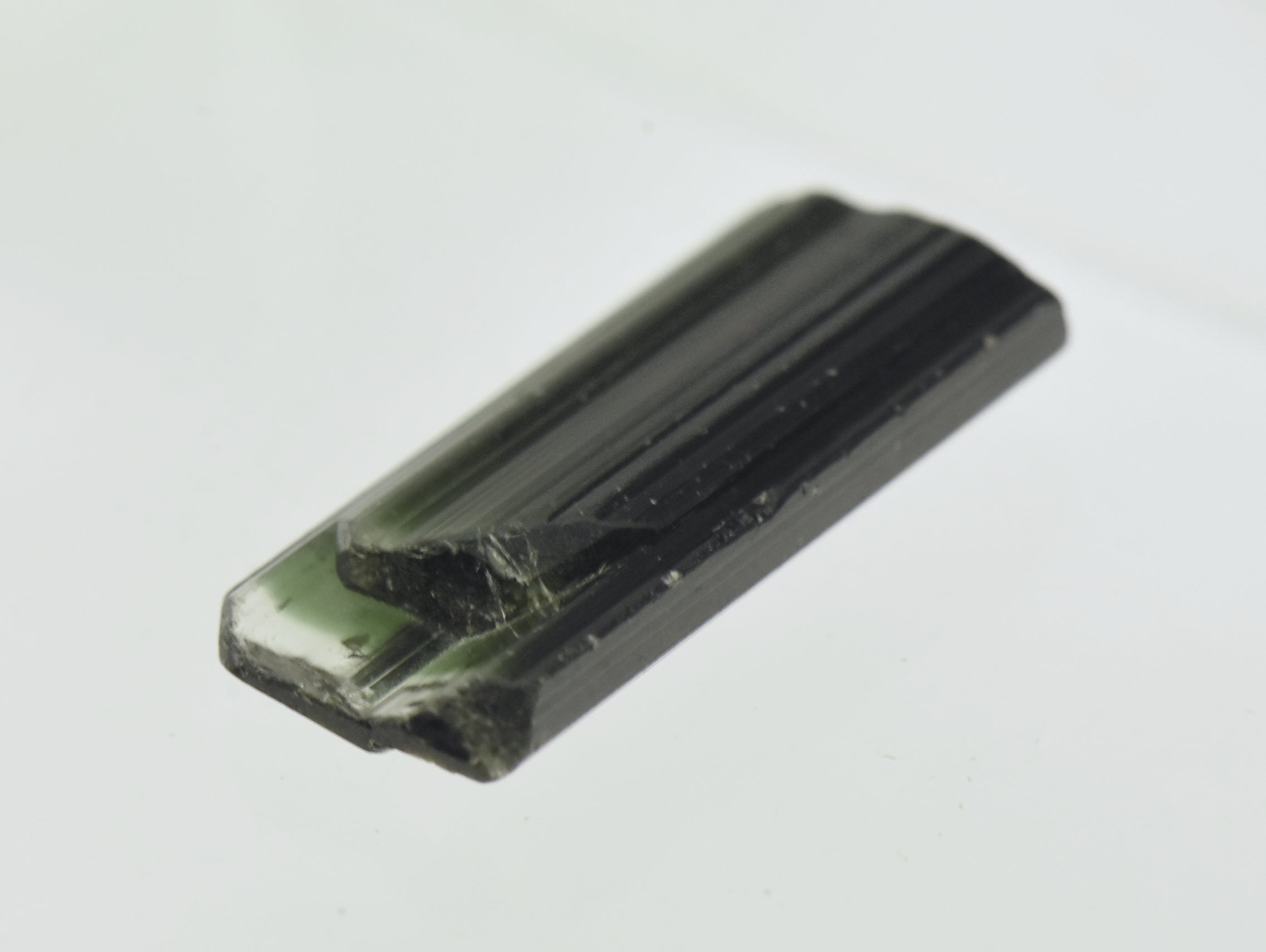 Stunning Color Zoned Flat Twin Tourmaline Crystal Specimen - Afghanistan