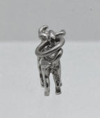 Vintage Silver Tone Metal Bull Charm