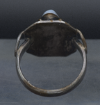 Vintage Handmade Blue Lace Agate Sterling Silver Ring - Size 6