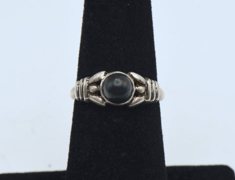 Vintage Bloodstone Sterling Silver Ring - Size 5.5