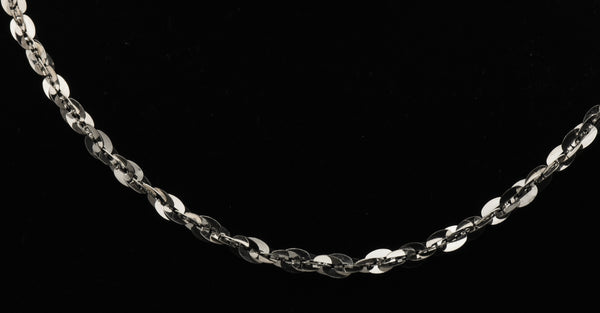 Milor - Vintage 950 Silver Tinsel Link Chain Necklace - 16"