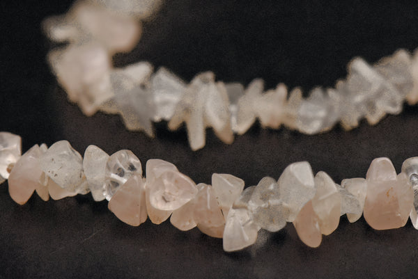 Rose Quartz Chip Bead Necklace - 39.5"