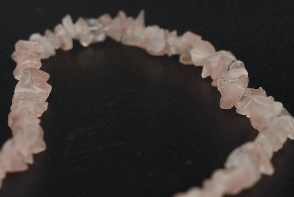 Rose Quartz Chip Bead Necklace - 39.5"