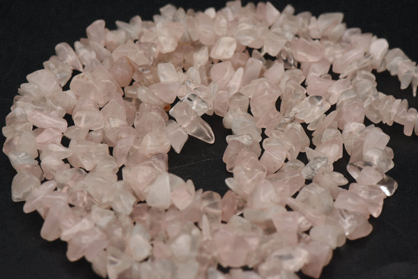 Rose Quartz Chip Bead Necklace - 39.5"