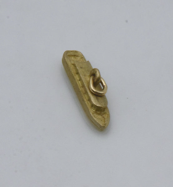 Vintage Brass Boat Charm