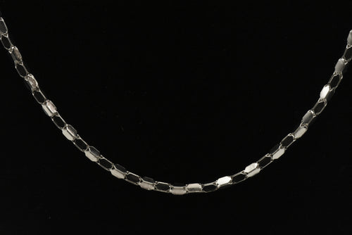 Milor - Vintage Italian 950 Silver Cubic Link Chain Necklace
