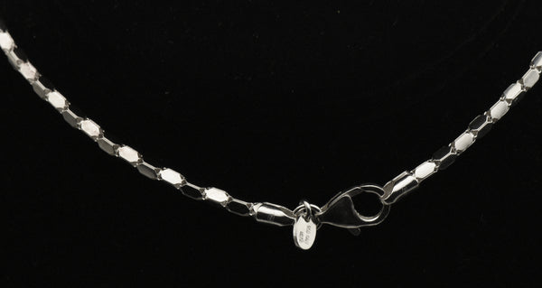 Milor - Vintage Italian 950 Silver Cubic Link Chain Necklace