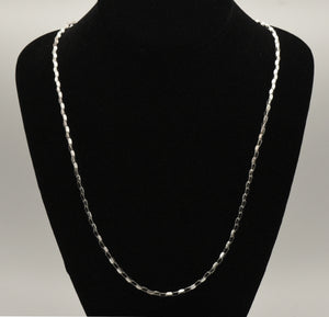 Milor - Vintage Italian 950 Silver Cubic Link Chain Necklace