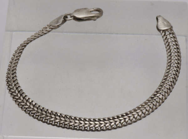 Vintage Sterling Silver Italian Chain Bracelet