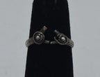 Vintage Handmade Sterling Silver Ring - Size 2.5 BROKEN