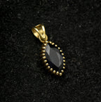 Vintage 14k Gold Blue Sapphire Pendant
