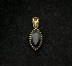 Vintage 14k Gold Blue Sapphire Pendant