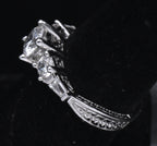 Diamonique - Sterling Silver Cubic Zirconia Ring - Size 6.75