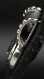 Château d'Argent - Vintage Blue Topaz Sterling Silver Slide Pendant