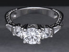 Diamonique - Sterling Silver Cubic Zirconia Ring - Size 6.75