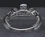 Diamonique - Sterling Silver Cubic Zirconia Ring - Size 6.75