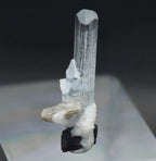 Aquamarine Crystal with Mica and Black Tourmaline Mineral Specimen - Pakistan