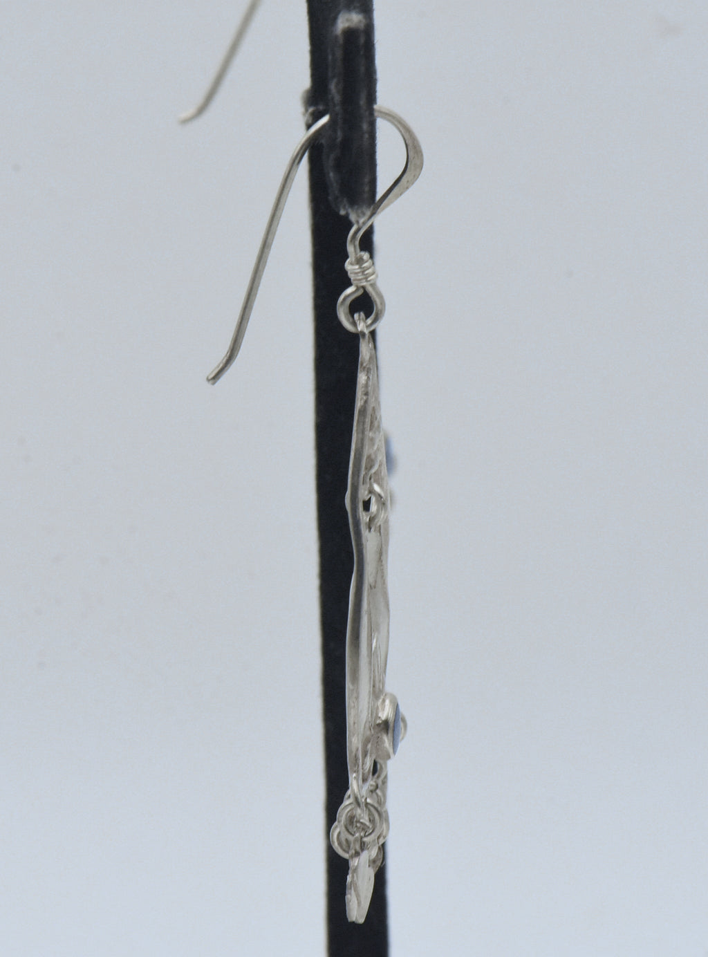 Vintage Handmade Sterling Silver Dangle Earrings