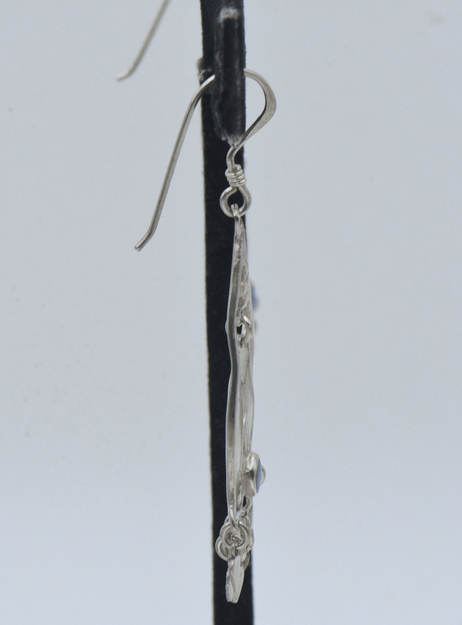 Vintage Handmade Sterling Silver Dangle Earrings