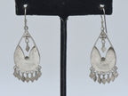 Vintage Handmade Sterling Silver Dangle Earrings