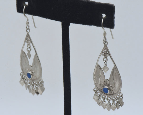 Vintage Handmade Sterling Silver Dangle Earrings