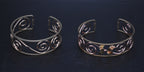 Vintage Pair of Handcrafted Bent Wire Bracelets