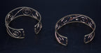 Vintage Pair of Handcrafted Bent Wire Bracelets