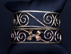 Vintage Pair of Handcrafted Bent Wire Bracelets