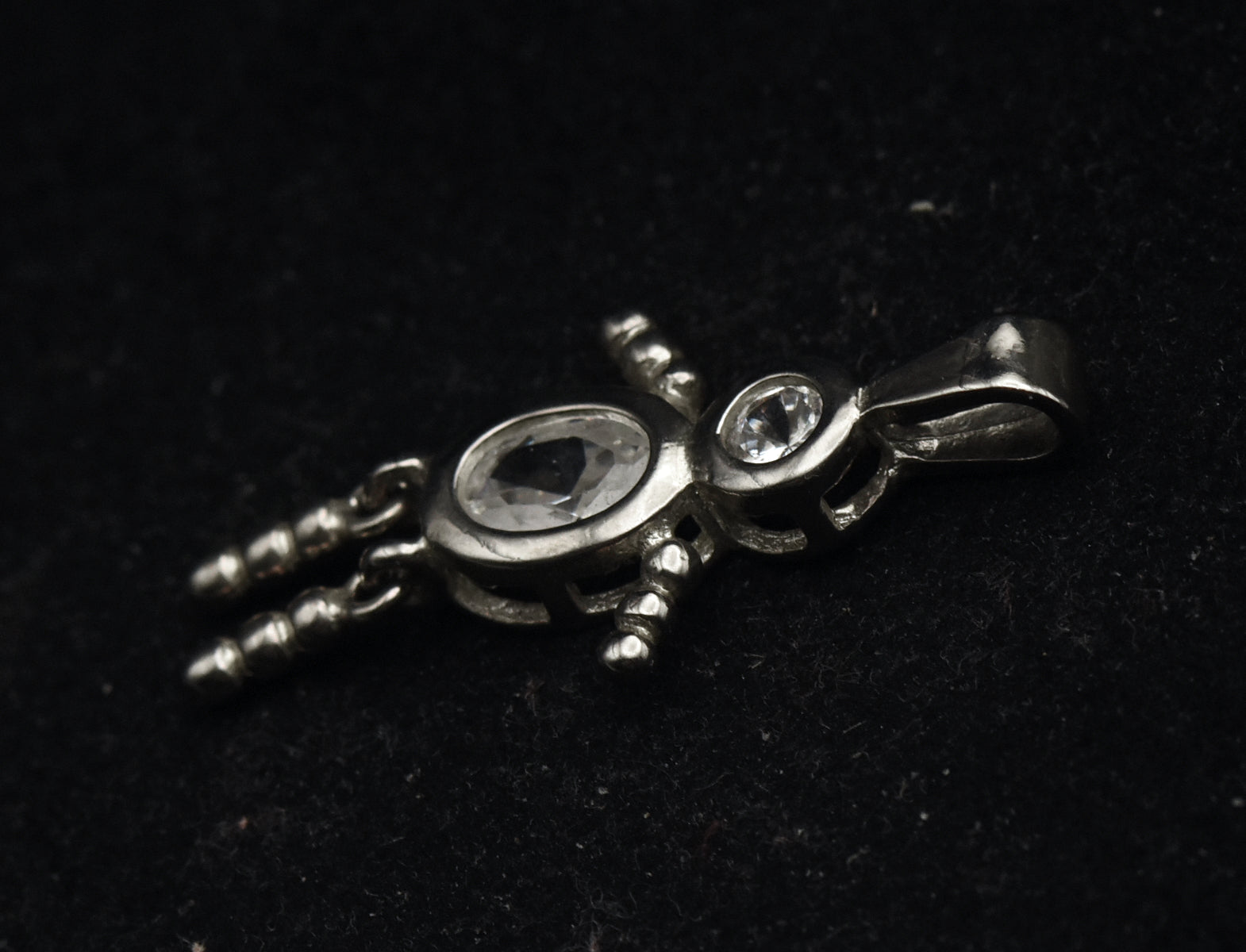 Sterling Silver Stick Figure Pendant