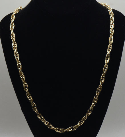 Sarah Coventry - Vintage Gold Tone Metal Chain - 37"