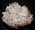Carminite and Calcite Crystal Cluster Mineral Specimen - Mexico