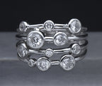 Sterling Silver Cubic Zirconia Ring - Size 6