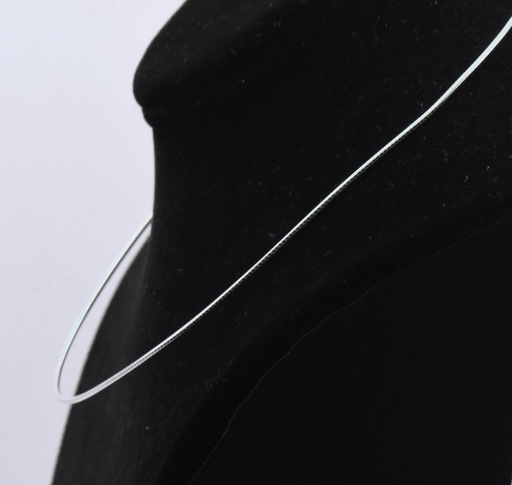 Sterling Silver Cable Necklace with Extension Chain
