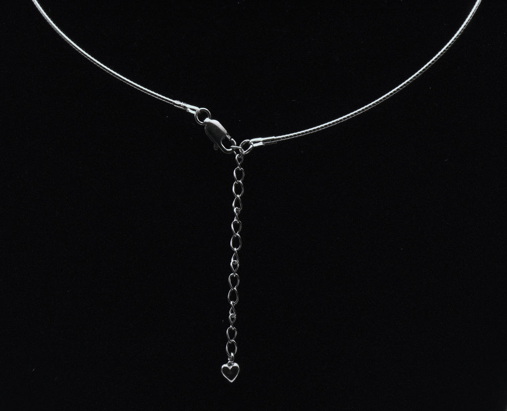 Sterling Silver Cable Necklace with Extension Chain